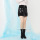 Bright Line Decorative Half-length Skirt High Waist Skirt